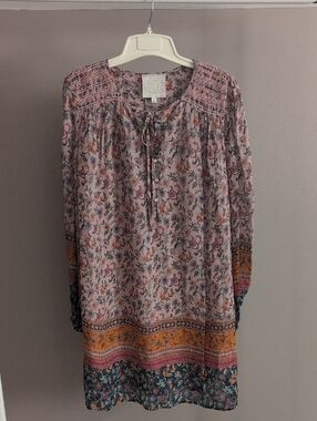 Johnny Was Maha Long Sleeve Dress Medium
